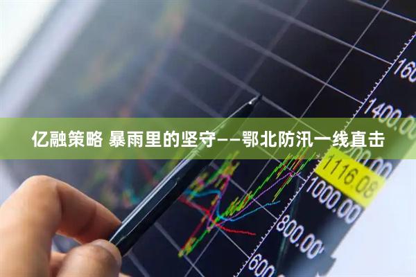 亿融策略 暴雨里的坚守——鄂北防汛一线直击